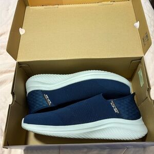 Skechers Men's Navy Blue Slip-On Sneakers